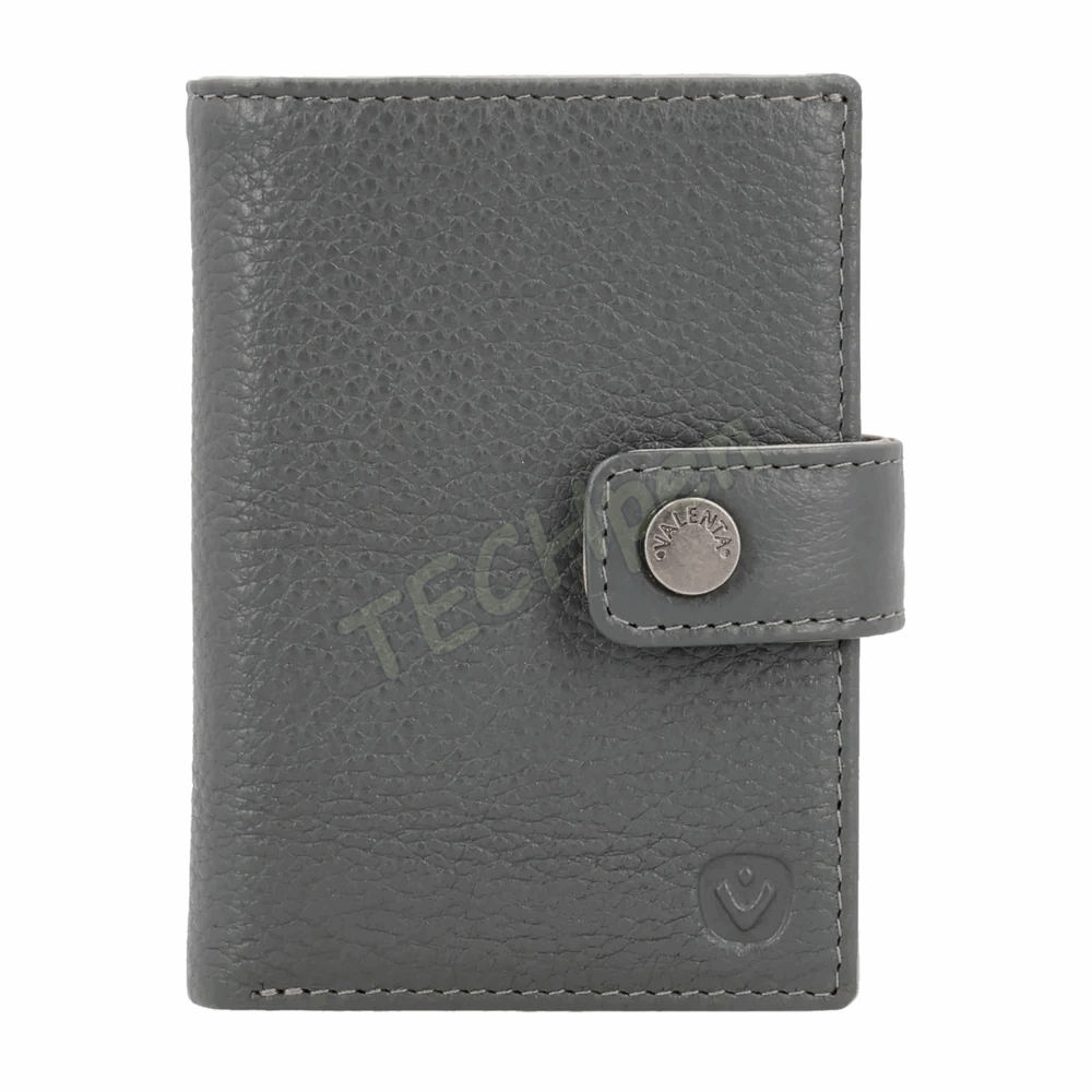 VALENTA 588393 CARD WALLET LEATHER MAGSAFE LUXE GREY