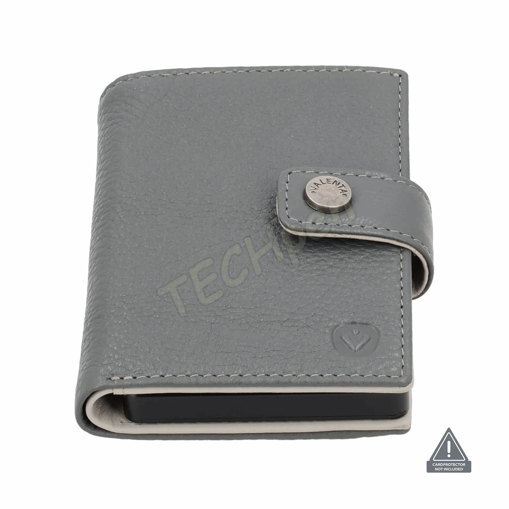 VALENTA 588393 CARD WALLET LEATHER MAGSAFE LUXE GREY