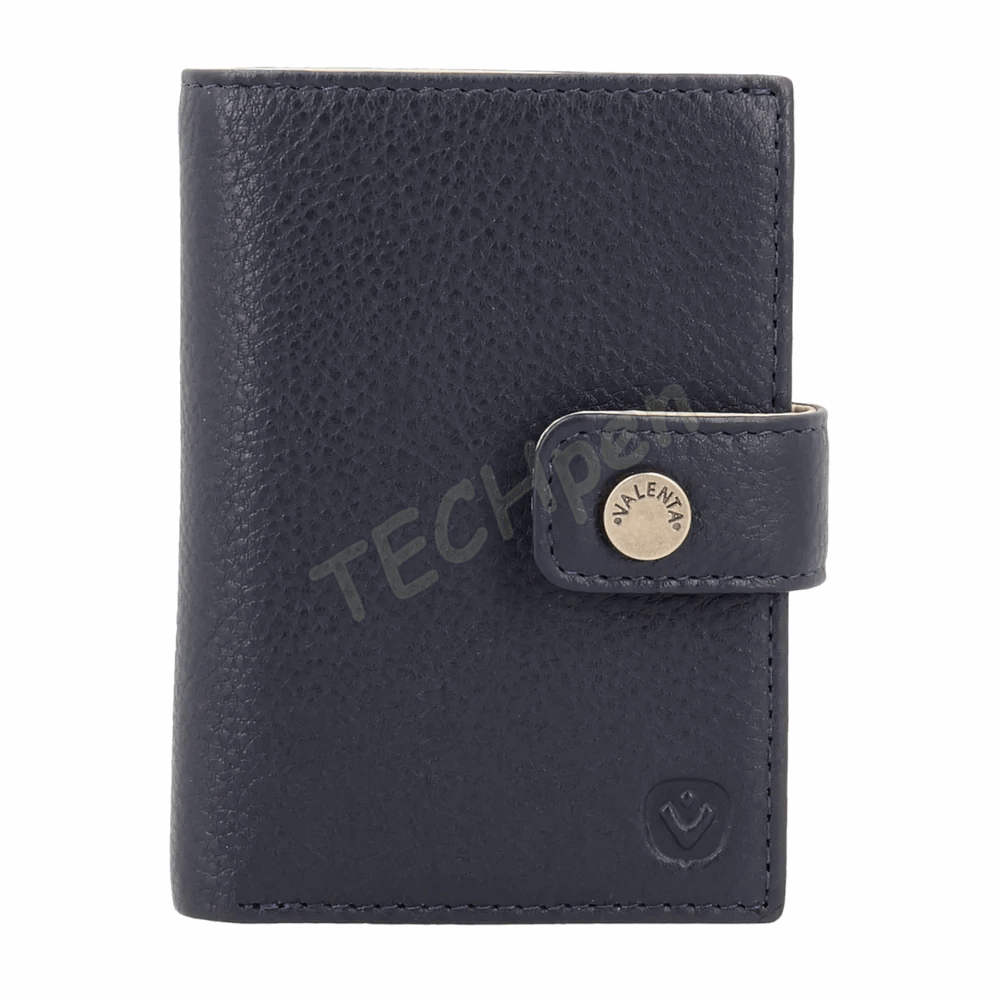VALENTA 588416 CARD WALLET LEATHER MAGSAFE LUXE NAVY