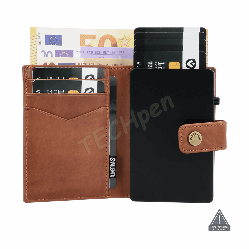 VALENTA 588584 CARD WALLET LEATHER MAGSAFE LUXE COGNAC