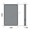 VALENTA 588676 POWERBANK MAGSAFE ULTRA SLIM 5000 MAH GREY