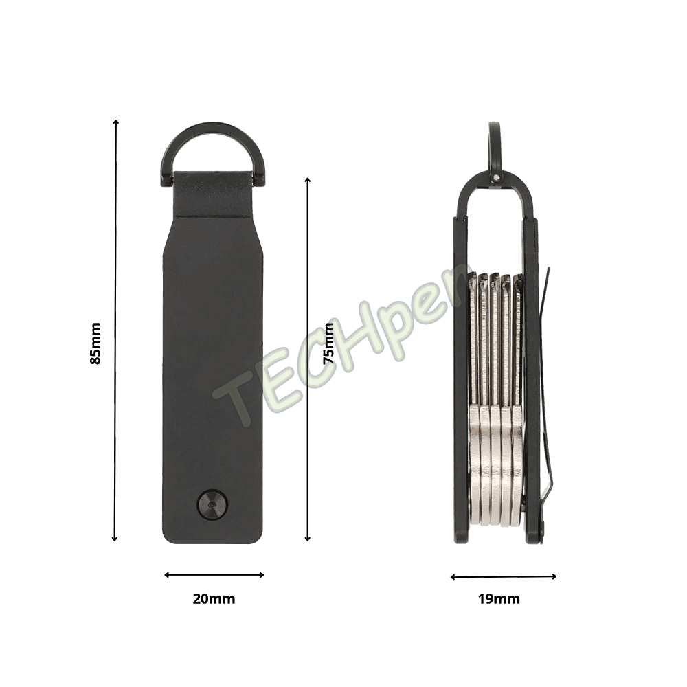 VALENTA 588928 KEY ORGANIZER ALUMINIUM BLACK