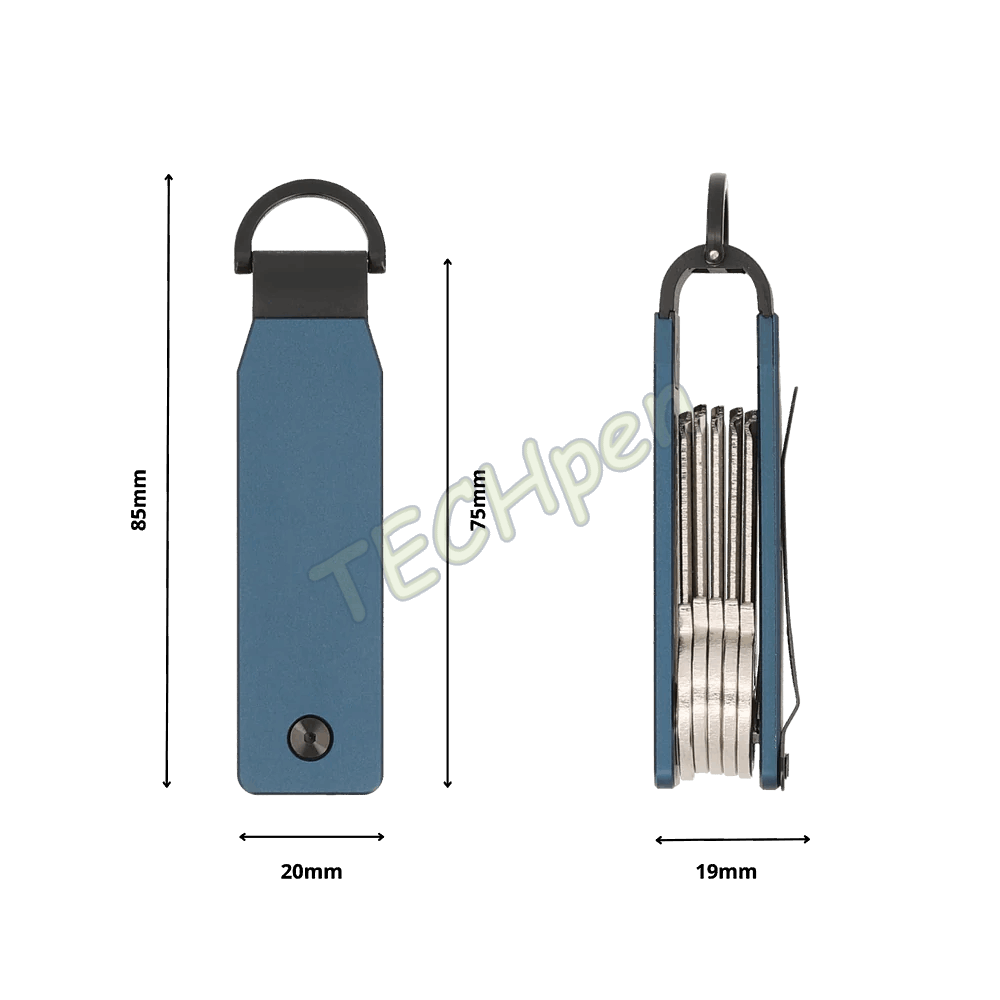 VALENTA 588942 KEY ORGANIZER ALUMINIUM BLUE