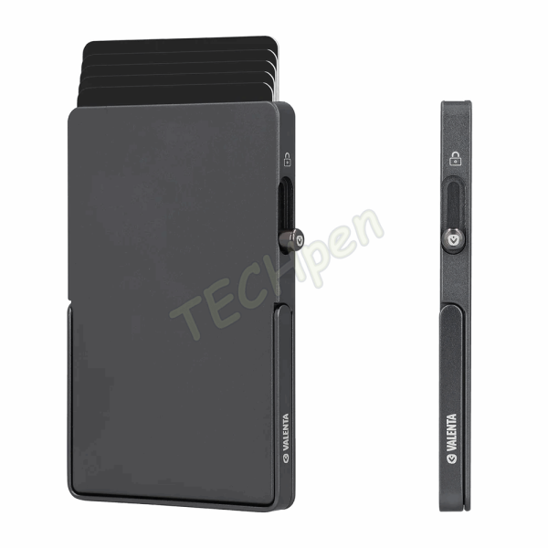 VALENTA 589314 CARD PROTECTOR ALUMINIUM MAG SAFE GRAPHITE GREY