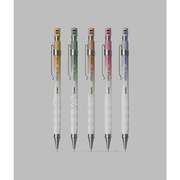 MORRIS JUST MSP-501 ATTICA ΜΗΧΑΝΙΚΟ ΜΟΛΥΒΙ 0,5mm YELLOW