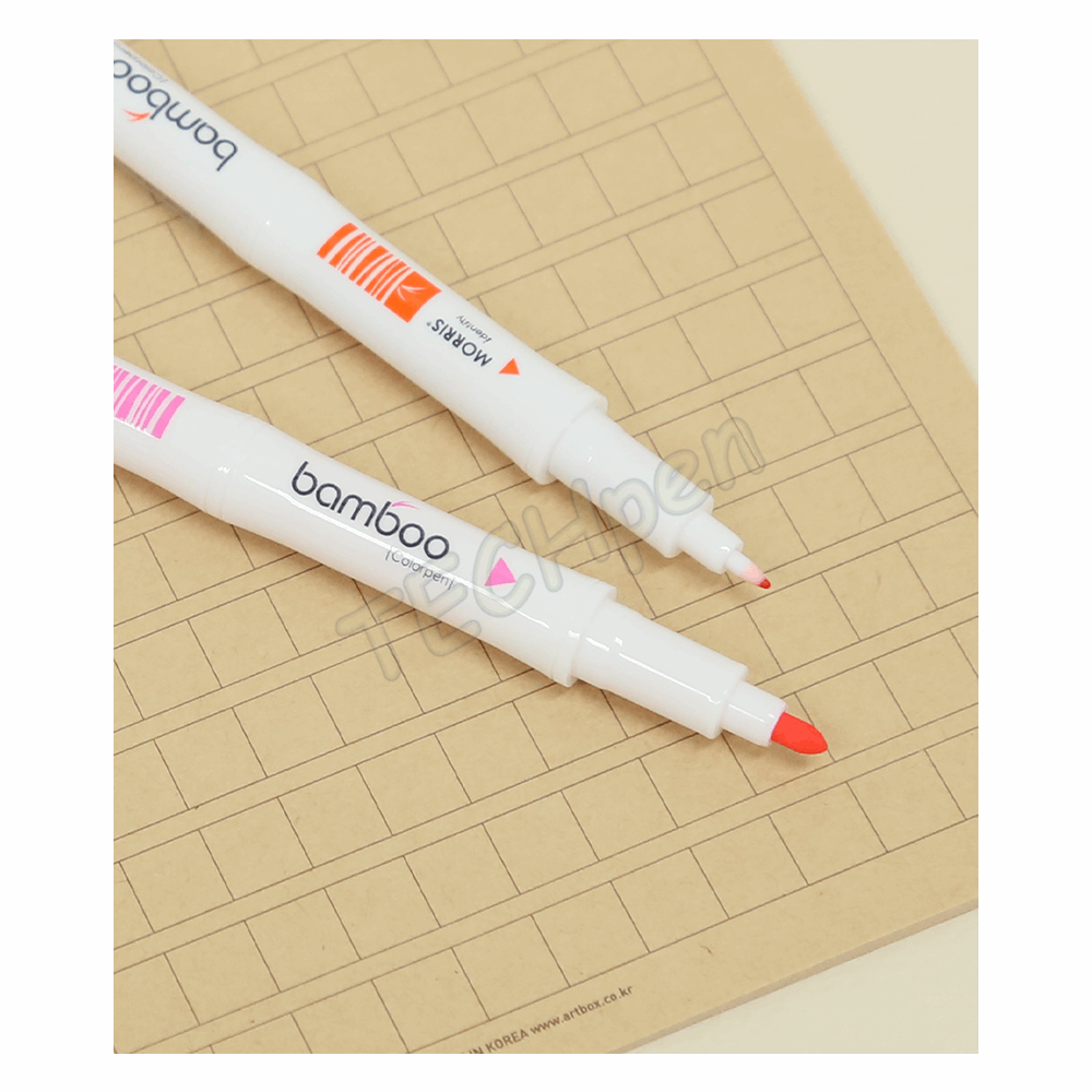 MORRIS JUST MWM-101 BAMBOO COLOUR PEN TWIN TYPE(SET) ORIGINAL 12 COLORS