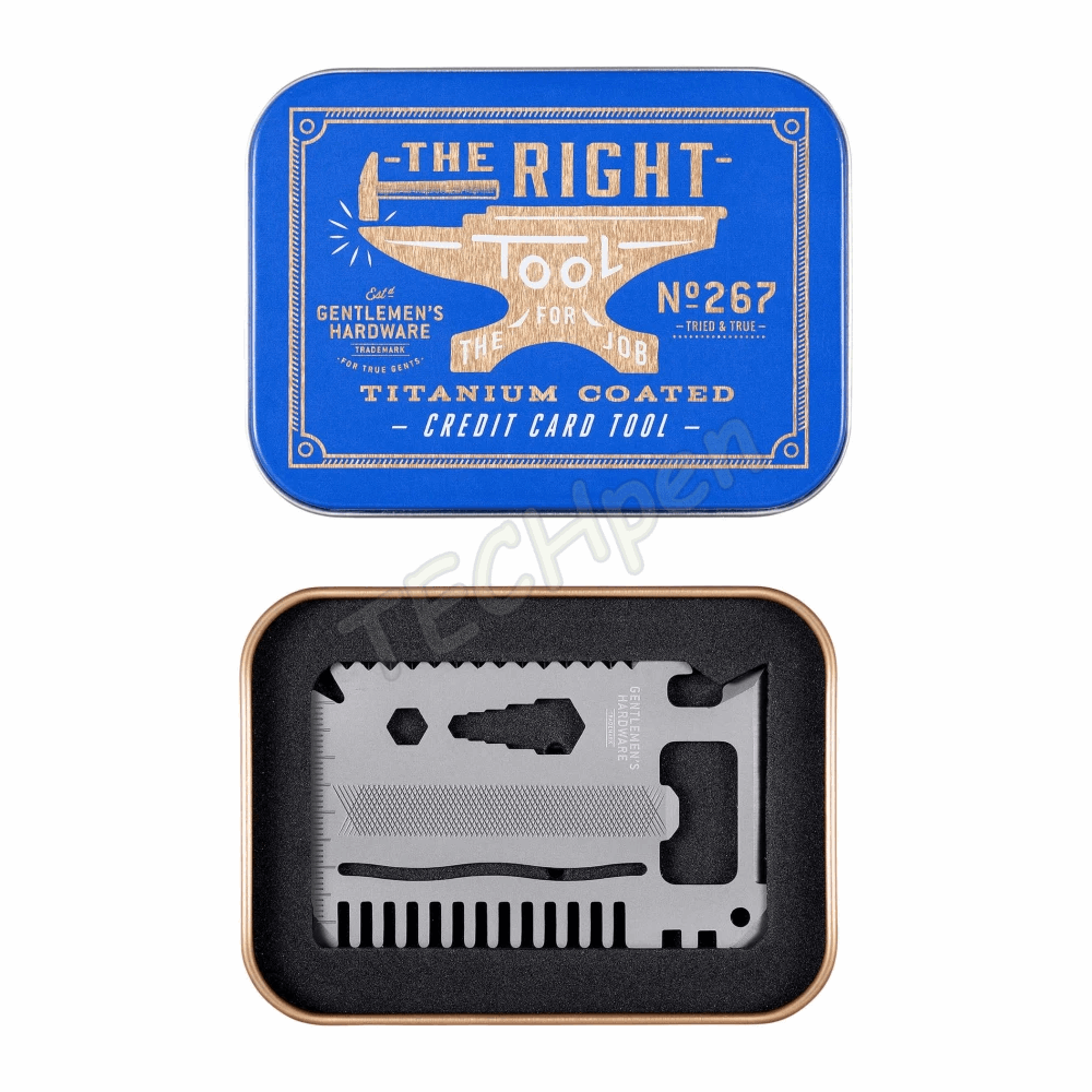 GENTLEMENS CREDIT CARD TOOL TITANIUM FINISH GEN267