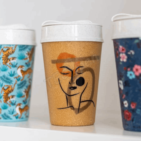 KOZIOL THERMO MUG 400ML ISO TO GO FACE NATURE 8002119