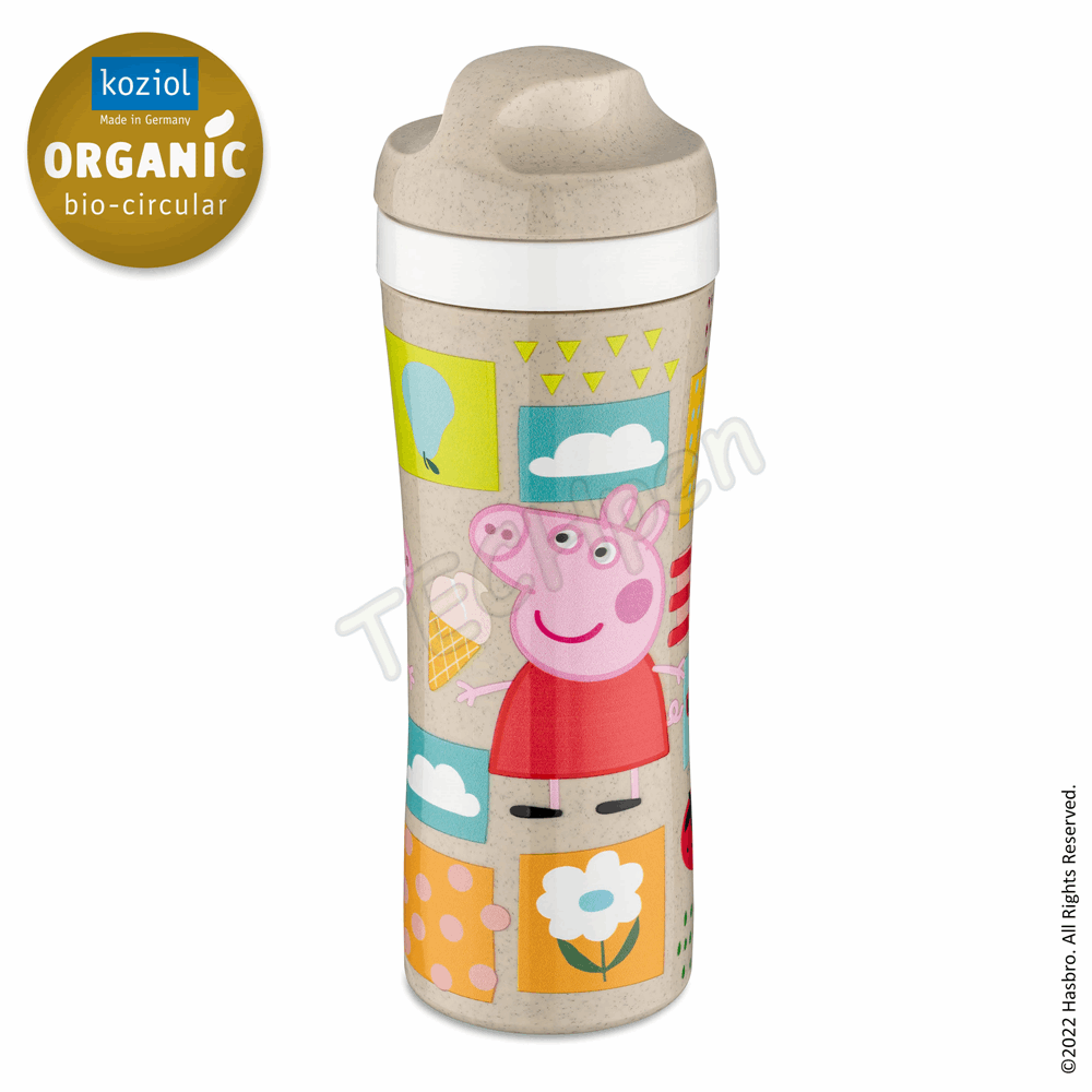 KOZIOL WATER BOTTLE 425ML OASE PEPPA PIG ORGANIC SAND 8051713