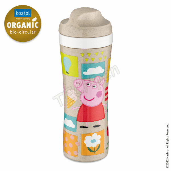 KOZIOL WATER BOTTLE 425ML OASE PEPPA PIG ORGANIC SAND 8051713