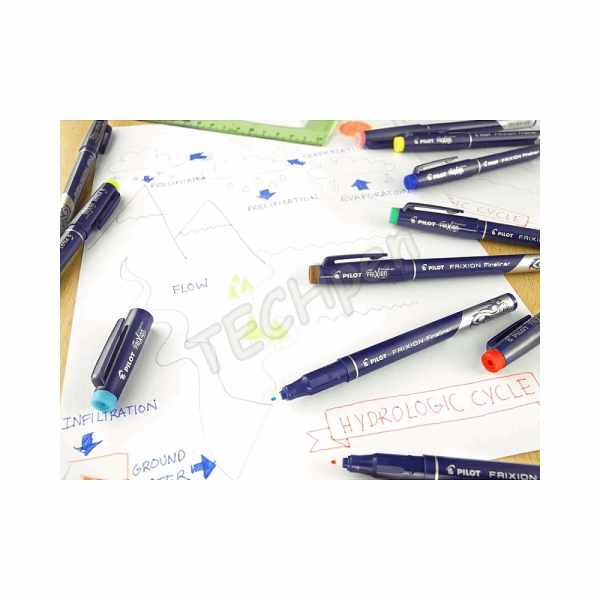 PILOT ΜΑΡΚΑΔΟΡΑΚΙ ΓΡΑΦΗΣ ΜΕ ΓΟΜΑ FINELINER FRIXION ΚΑΦΕ THERMOSENSITIVE INK SW-FF-BW