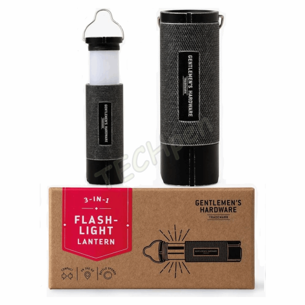 GENTLEMENS FLASHLIGHT LANTERN MULTI TOOL 3in1 GEN599