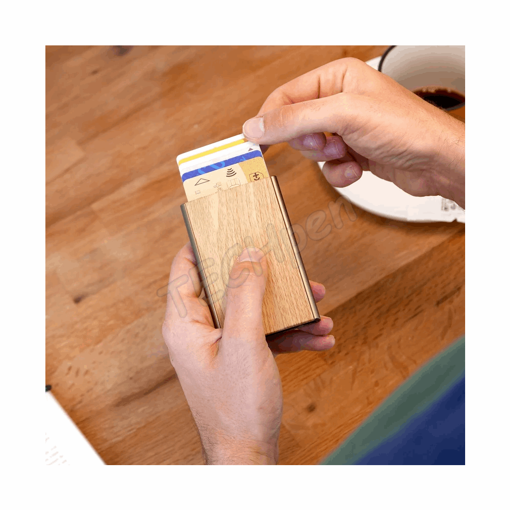 OGON SL SLIDER CARD HOLDER BAMBOO