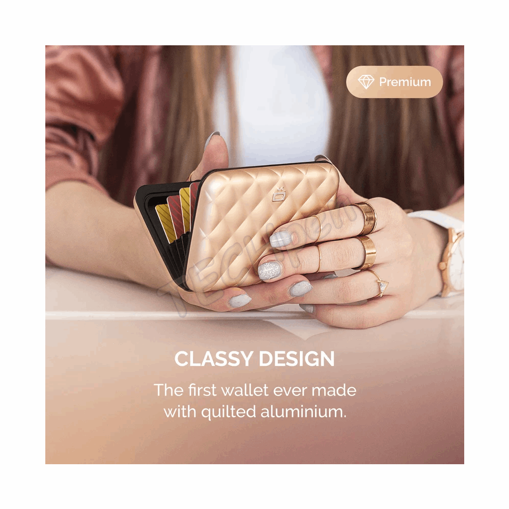 OGON QB ROSE GOLD QUILTED BUTTON