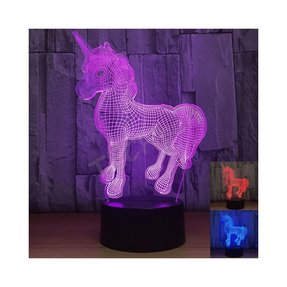 i-TOTAL ΛΑΜΠΑ 3D LED UNICORN CM3326 12.1X4X20.7cm
