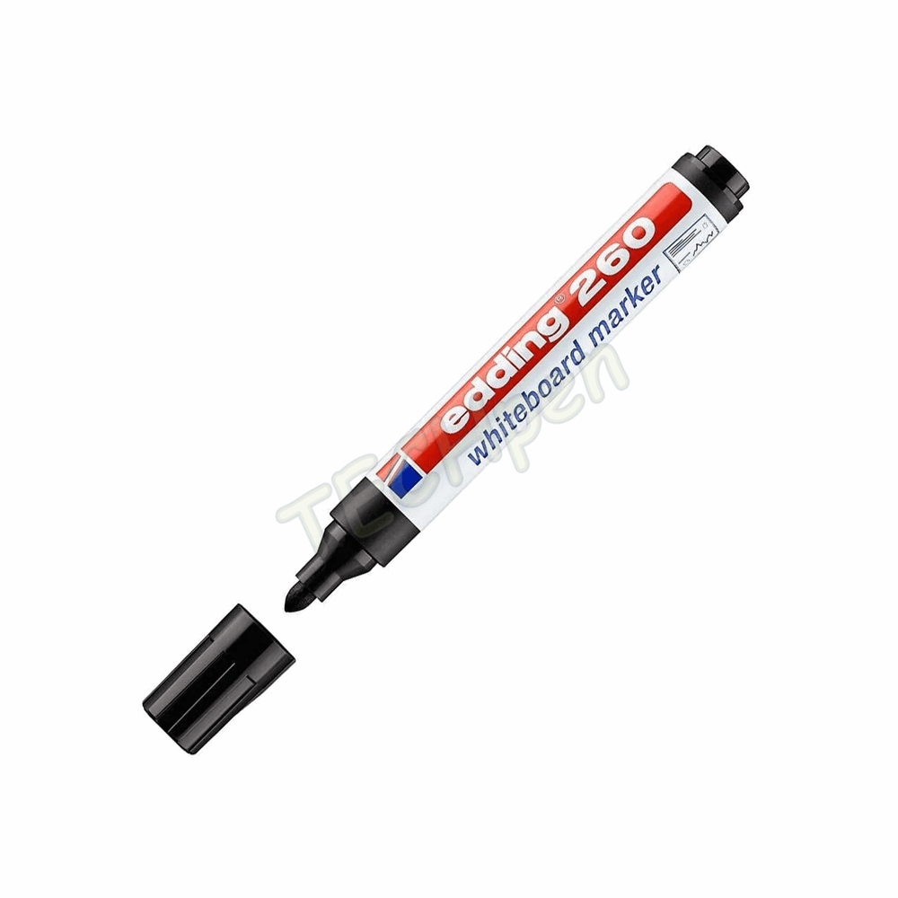 EDDING ΜΑΡΚΑΔΟΡΟΣ ΠΙΝΑΚΟΣ ΠΛΑΣΤΙΚΟΣ ΣΤΡΟΓΓΥΛΗ ΜΥΤΗ ΜΑΥΡΟ 01.260/1