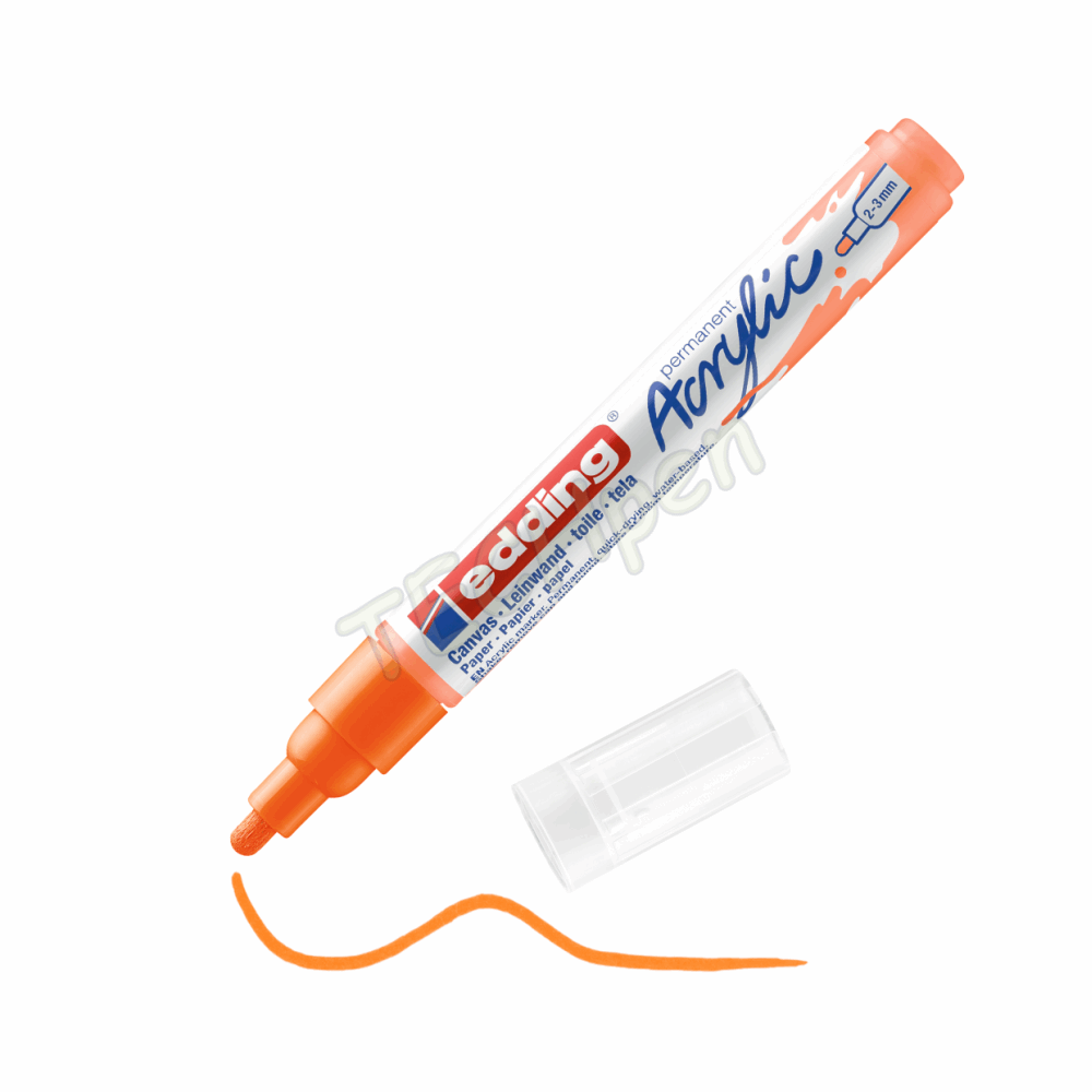 EDDING ΜΑΡΚΑΔΟΡΟΣ ΑΚΡYΛΙΚΟΣ 2-3mm FLUORESCENT ORANGE 01.5100/066