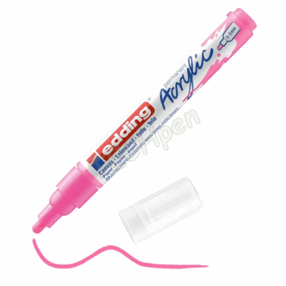 EDDING ΜΑΡΚΑΔΟΡΟΣ ΑΚΡYΛΙΚΟΣ 2-3mm FLUORESCENT PINK 01.5100/069