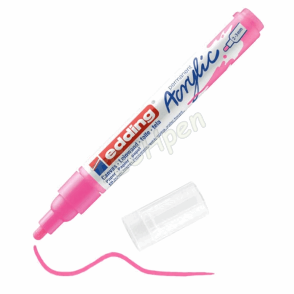 EDDING ΜΑΡΚΑΔΟΡΟΣ ΑΚΡYΛΙΚΟΣ 2-3mm FLUORESCENT PINK 01.5100/069