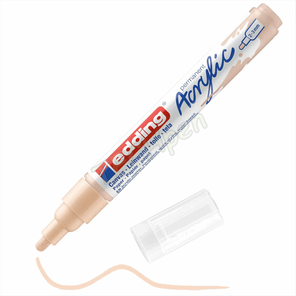 EDDING ΜΑΡΚΑΔΟΡΟΣ ΑΚΡYΛΙΚΟΣ 2-3mm WARM BEIGE 01.5100/255