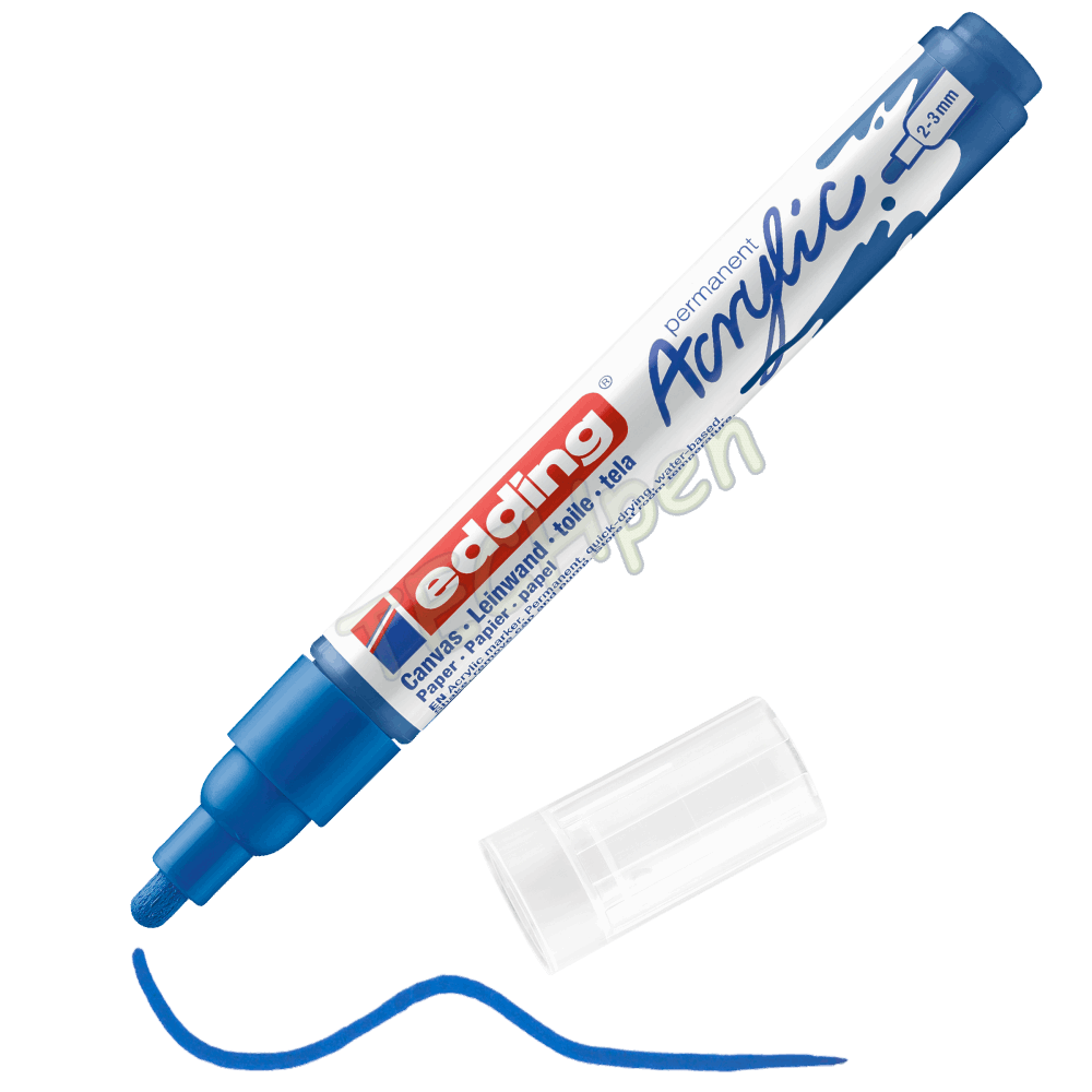 EDDING ΜΑΡΚΑΔΟΡΟΣ ΑΚΡYΛΙΚΟΣ 2-3mm GENTIAN BLUE 01.5100/903
