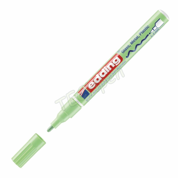 EDDING ΜΑΡΚΑΔΟΡΟΣ ΑΝΕΞΙΤΗΛΟΣ 1mm ΣΤΡΟΓΓΥΛΗ ΜΥΤΗ PASTEL ΠΡΑΣΙΝΟ 01.751/137