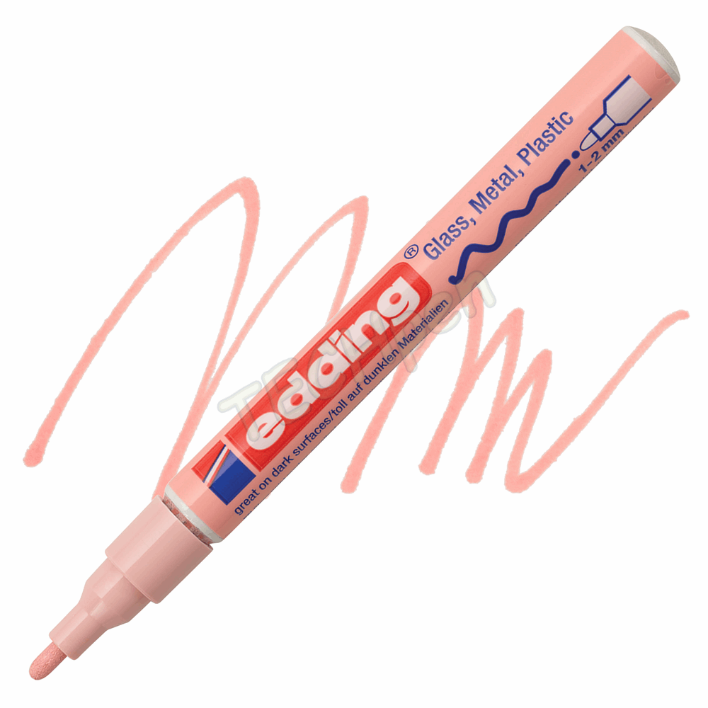 EDDING ΜΑΡΚΑΔΟΡΟΣ ΑΝΕΞΙΤΗΛΟΣ 1mm ΣΤΡΟΓΓΥΛΗ ΜΥΤΗ PASTEL ΡΟΖ 01.751/138