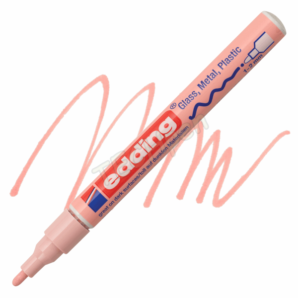 EDDING ΜΑΡΚΑΔΟΡΟΣ ΑΝΕΞΙΤΗΛΟΣ 1mm ΣΤΡΟΓΓΥΛΗ ΜΥΤΗ PASTEL ΡΟΖ 01.751/138