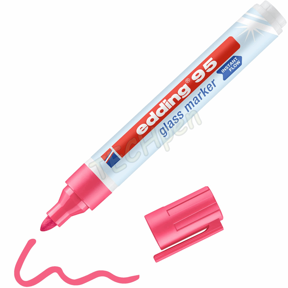 EDDING 95 ΜΑΡΚΑΔΟΡΟΣ ΓΥΑΛΙΟΥ 1,5-3mm ΣΤΡΟΓΓΥΛΗ ΜΥΤΗ ΡΟΖ 01.95/09
