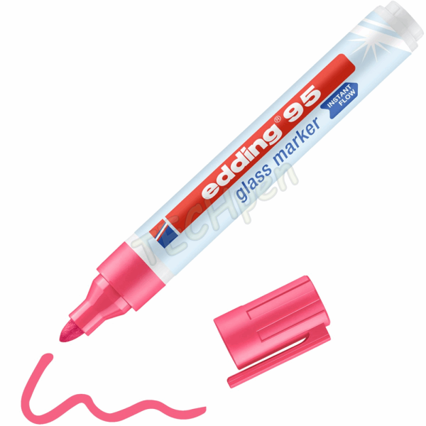 EDDING 95 ΜΑΡΚΑΔΟΡΟΣ ΓΥΑΛΙΟΥ 1,5-3mm ΣΤΡΟΓΓΥΛΗ ΜΥΤΗ ΡΟΖ 01.95/09