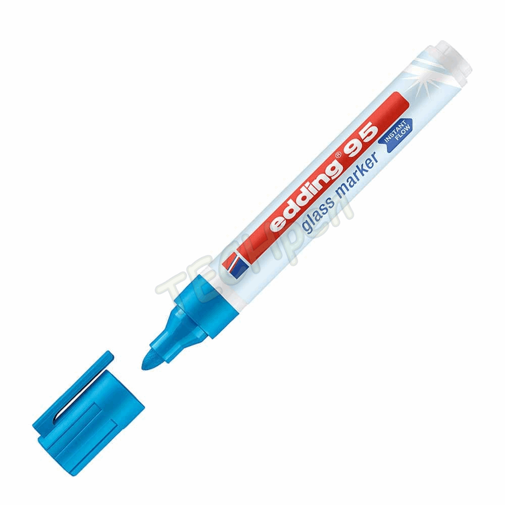 EDDING 95 ΜΑΡΚΑΔΟΡΟΣ ΓΥΑΛΙΟΥ 1,5-3mm ΣΤΡΟΓΓΥΛΗ ΜΥΤΗ ΓΑΛΑΖΙΟ 01.95/10