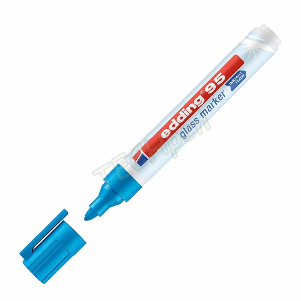EDDING 95 ΜΑΡΚΑΔΟΡΟΣ ΓΥΑΛΙΟΥ 1,5-3mm ΣΤΡΟΓΓΥΛΗ ΜΥΤΗ ΓΑΛΑΖΙΟ 01.95/10