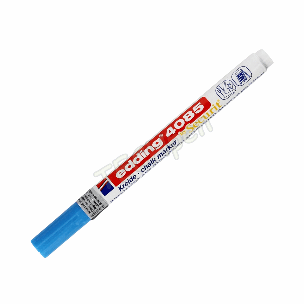 EDDING 4085 ΜΑΡΚΑΔΟΡΟΣ ΚΙΜΩΛΙΑΣ KREIDΕ BY SECURIT 1-2mm WATER BASED INK BLUE 4-4085010