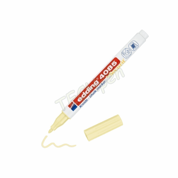 EDDING 4085 ΜΑΡΚΑΔΟΡΟΣ ΚΙΜΩΛΙΑΣ KREIDΕ BY SECURIT 1-2mm WATER BASED INK PASTEL YELLOW 4-4085135