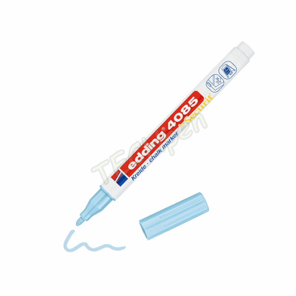 EDDING 4085 ΜΑΡΚΑΔΟΡΟΣ ΚΙΜΩΛΙΑΣ KREIDΕ BY SECURIT 1-2mm WATER BASED INK PASTEL BLUE 4-4085139