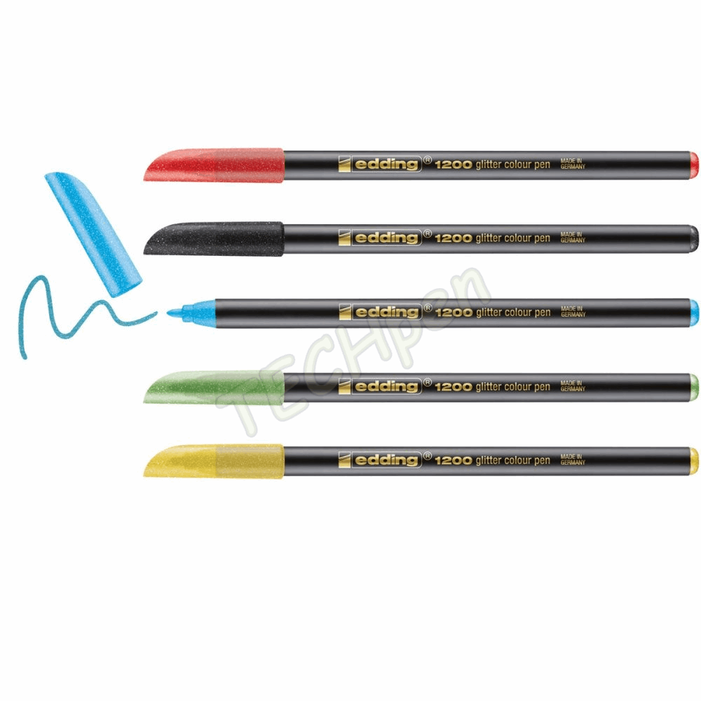 EDDING ΜΑΡΚΑΔΟΡΟΣ ΙΝΩΝ 1200glitter SET 5 TEM BASIC 01.1200/5SGLITTER