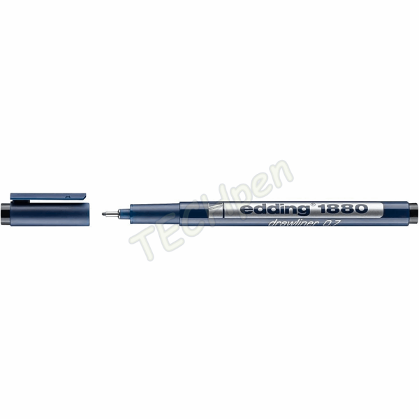 EDDING ΜΑΡΚΑΔΟΡΟΣ 0,7mm ΣΧΕΔΙΟΥ ΜΑΥΡΟ 01.1880-07/1