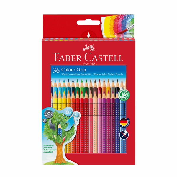FABER CASTELL ΣΧΟΛΙΚΕΣ ΞΥΛΟΜΠΟΓΙΕΣ GRIP RR112442 ΣΕΤ 36τμχ 12309250