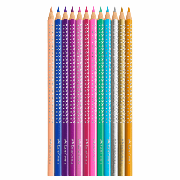 FABER CASTELL ΣΧΟΛΙΚΕΣ ΞΥΛΟΜΠΟΓΙΕΣ SPARKLE RR201737 ΣΕΤ 12τμχ ΣΕ ΜΕΤΑΛΛΙΚΗ ΚΑΣΕΤΙΝΑ 12310086