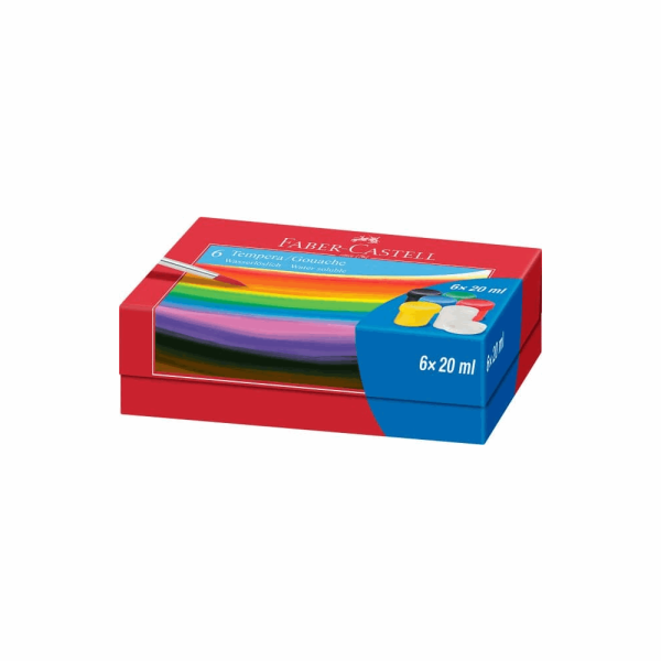 FABER CASTELL ΤΕΜΠΕΡΕΣ ΣΕΤ6τμχ 20ML RR121040