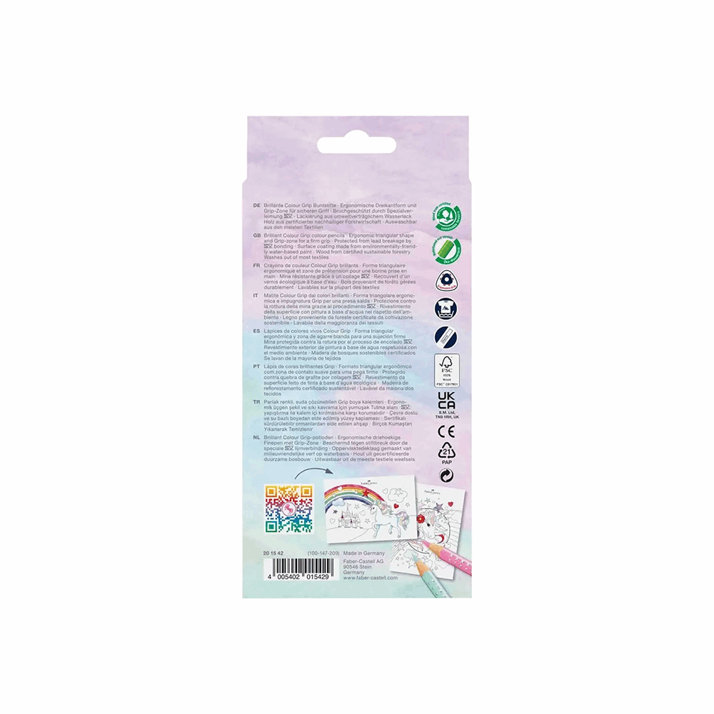 FABER CASTELL ΣΧΟΛΙΚΕΣ ΞΥΛΟΜΠΟΓΙΕΣ ΜΟΝΟΚΕΡΟΣ RR201542 ΣΕΤ 10τμχ GRIP ΚΑΙ 3τμχ SPARKLE PASTEL 12310762