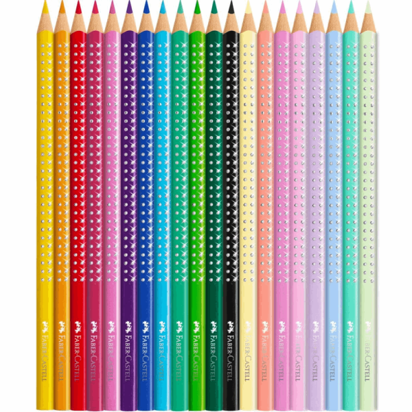 FABER CASTELL ΣΧΟΛΙΚΕΣ ΞΥΛΟΜΠΟΓΙΕΣ SPARKLE ΠΕΤΑΛΟΥΔΑ RR201971 ΣΕΤ 20τμχ ΣΕ ΜΕΤΑΛΛΙΚΗ ΚΑΣΕΤΙΝΑ ΜΕ ΑΥΤΟΚΟΛΛΗΤΑ ΣΕ ΣΧΕΔΙΟ ΠΕΤΑΛΟΥΔΑΣ RR201971