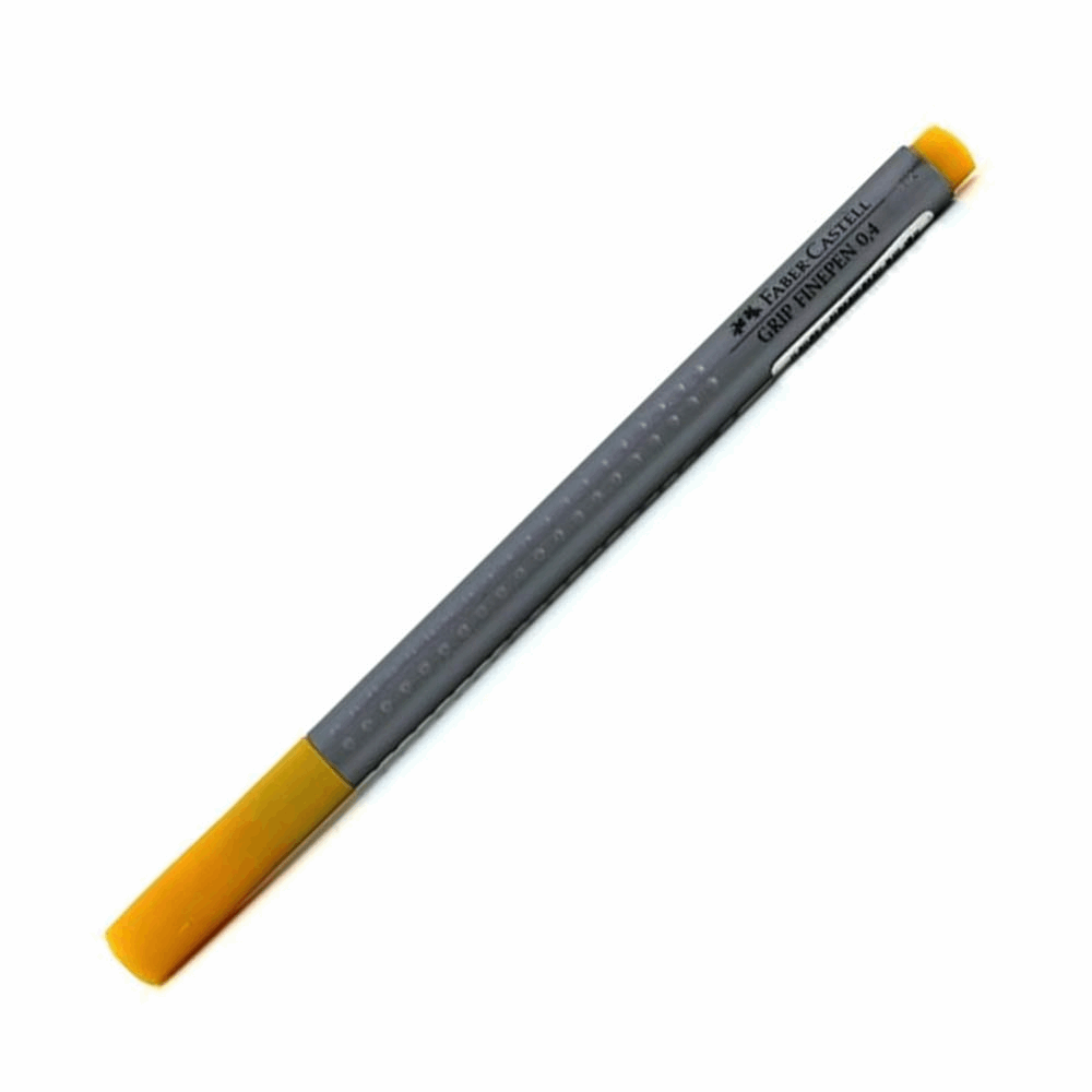 FABER CASTELL ΜΑΡΚΑΔΟΡΑΚΙ ΓΡΑΦΗΣ GRIP FINEPEN 0,4mm OF151606 PLANT BASED INK ΑΝΟΙΧΤΟ ΚΙΤΡΙΝΟ 12307659