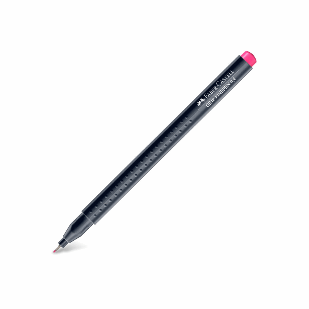FABER CASTELL ΜΑΡΚΑΔΟΡΑΚΙ ΓΡΑΦΗΣ GRIP FINEPEN 0,4mm OF151619 PLANT BASED INK ΡΟΖ 12307329
