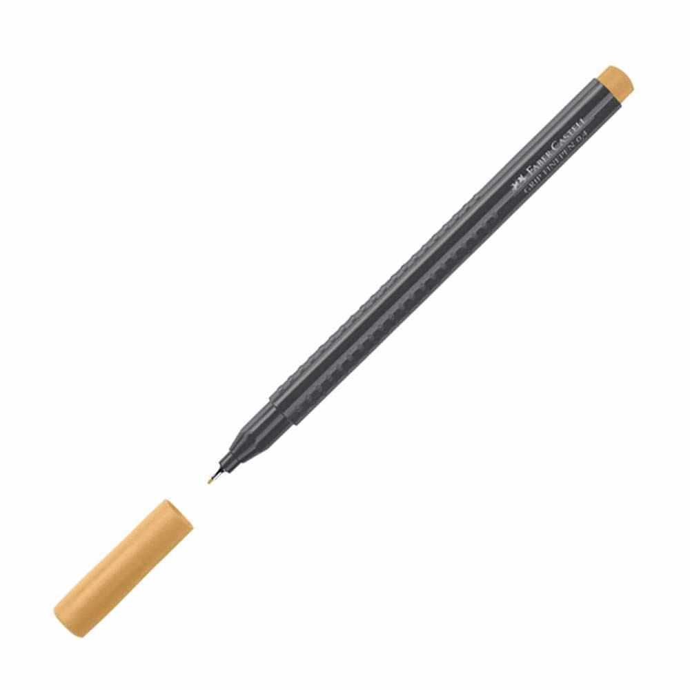 FABER CASTELL ΜΑΡΚΑΔΟΡΑΚΙ ΓΡΑΦΗΣ GRIP FINEPEN 0,4mm OF151682 PLANT BASED INK ΜΠΕΖ 12307658
