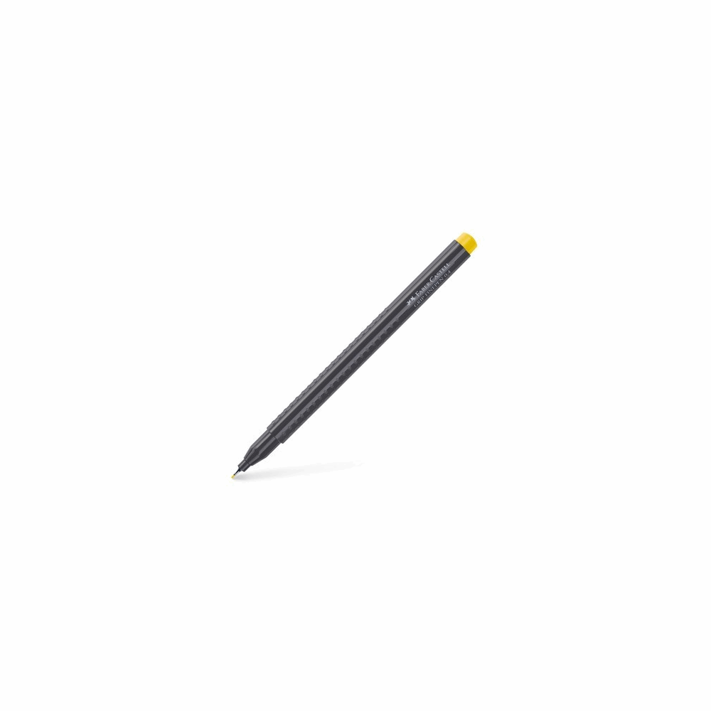 FABER CASTELL ΜΑΡΚΑΔΟΡΑΚΙ ΓΡΑΦΗΣ GRIP FINEPEN 0,4mm OF151607 PLANT BASED INK ΣΚΟΥΡΟ ΚΙΤΡΙΝΟ 12307648