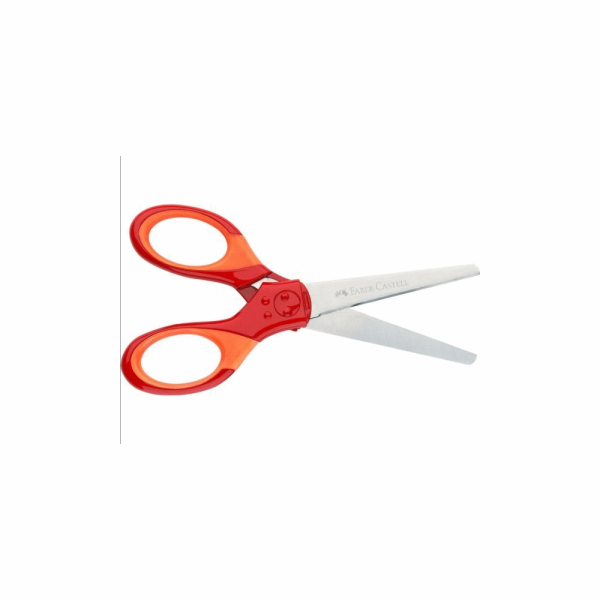 FABER CASTELL RR181548 Ψαλίδι Grip κόκκινο με προστατευτικό κάλυμμα 12310099