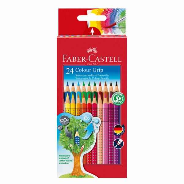 FABER CASTELL ΣΧΟΛΙΚΕΣ ΞΥΛΟΜΠΟΓΙΕΣ GRIP 2001 RR112424 ΣΕΤ 24τμχ 12305892