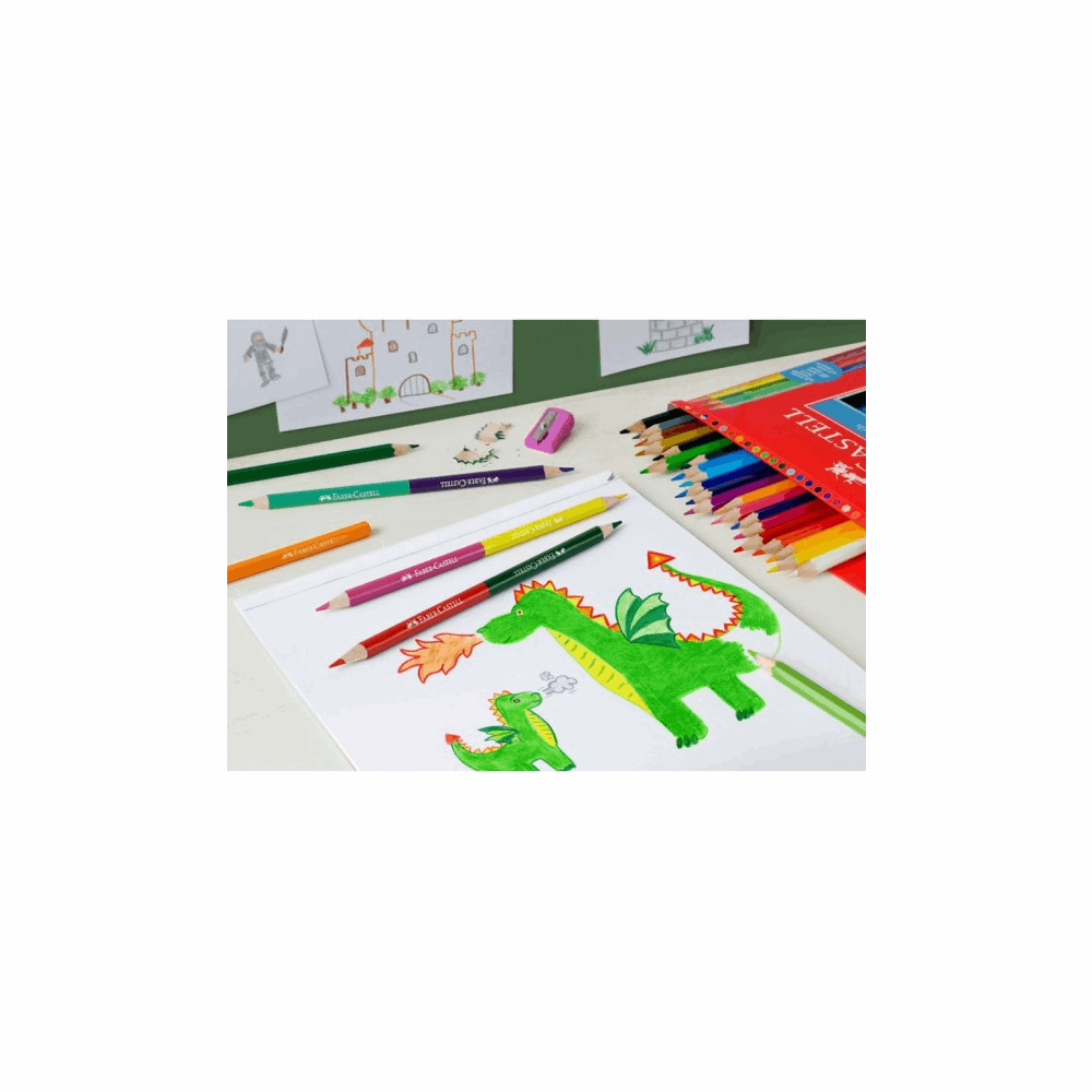 FABER CASTELL ΣΧΟΛΙΚΕΣ ΞΥΛΟΜΠΟΓΙΕΣ ΚΑΣΤΡΟ RR110324 ΣΕΤ 24τμχ ΜΕ 3 ΞΥΛΟΜΠΟΓΙΕΣ ΣΕ 2 ΧΡΩΜΑΤΑ ΚΑΙ ΞΥΣΤΡΑ ΔΩΡΟ 12310815