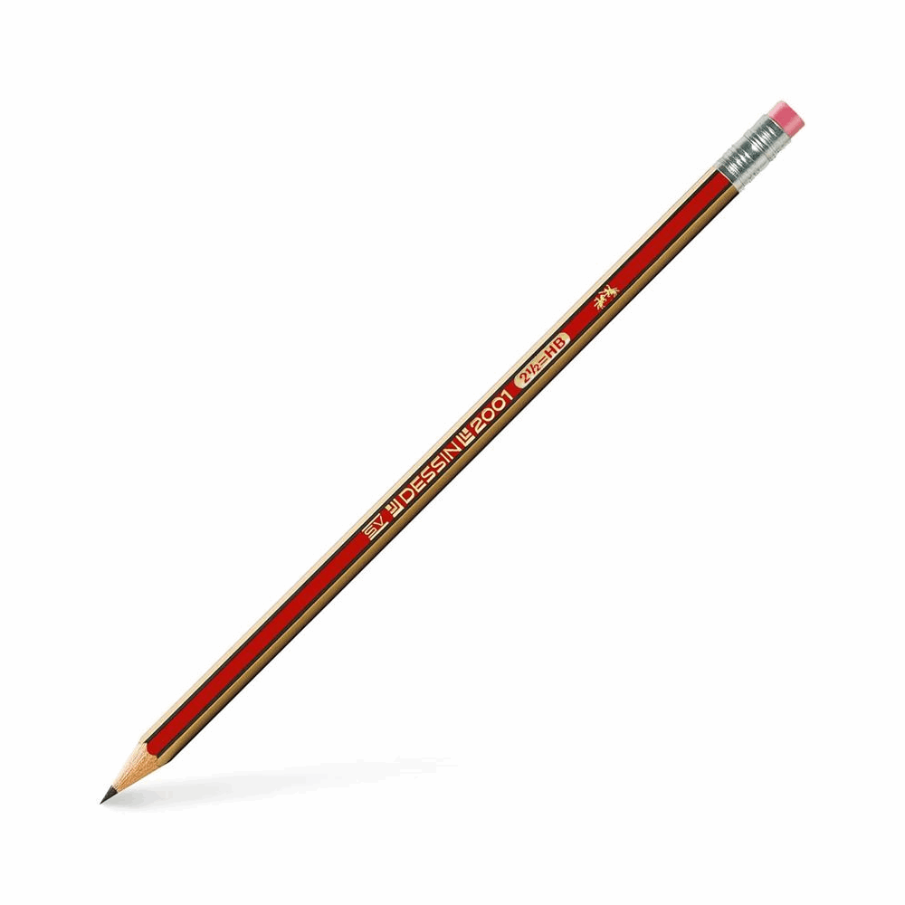 FABER CASTELL ΜΟΛΥΒΙ ΗΒ ΜΕ ΓΟΜΑ DESSIN OF112100 ΚΟΚΚΙΝΟ ΡΙΓΕ 12302725